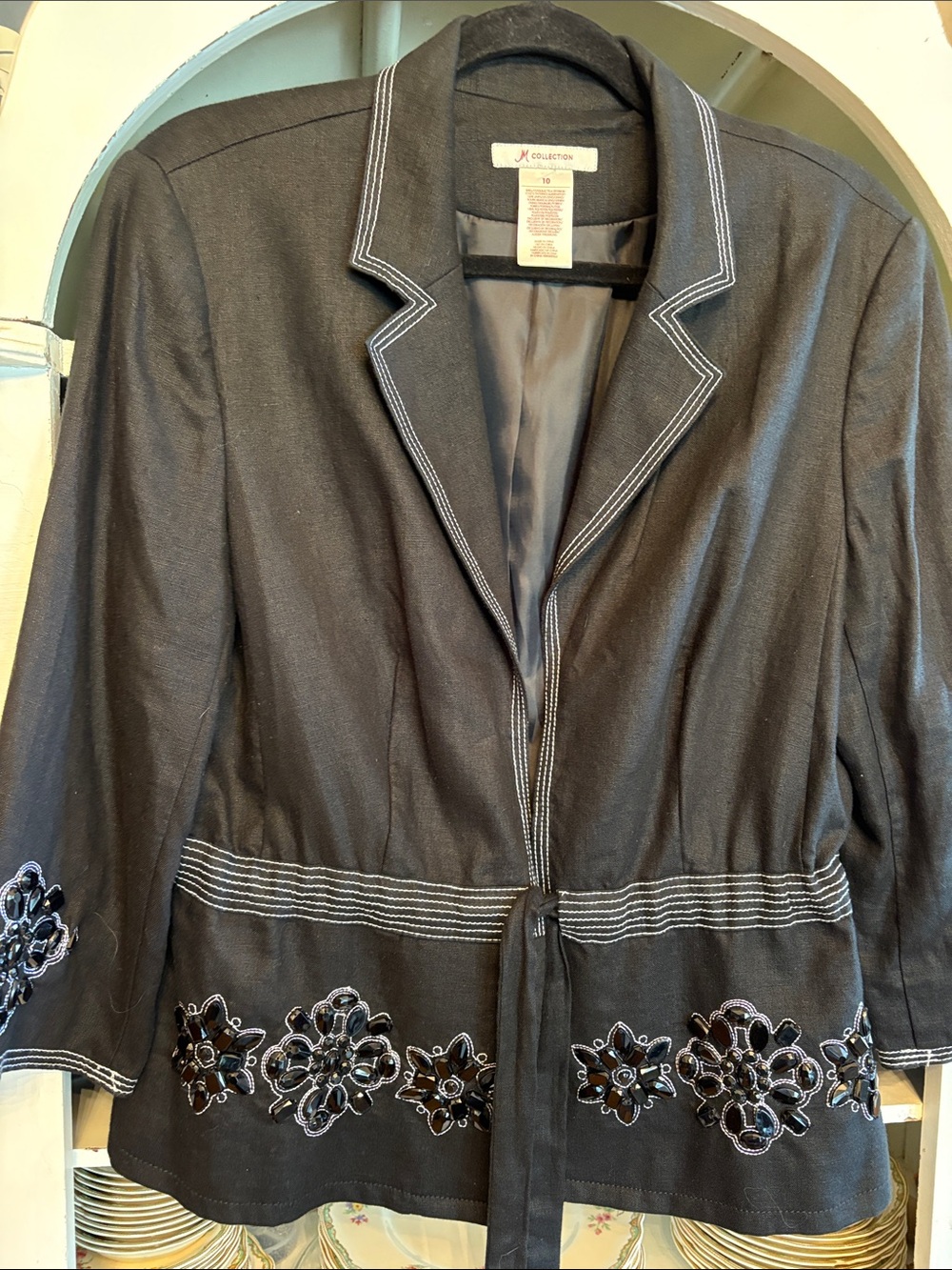 M linen collection blazer